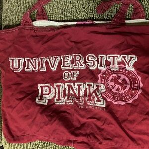 Victoria's Secret Red University Tote